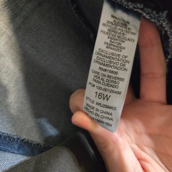 Vintage Y2K Democracy 16W  Blue Classic Bootcut Jeans [0452] - Picture 7 of 10